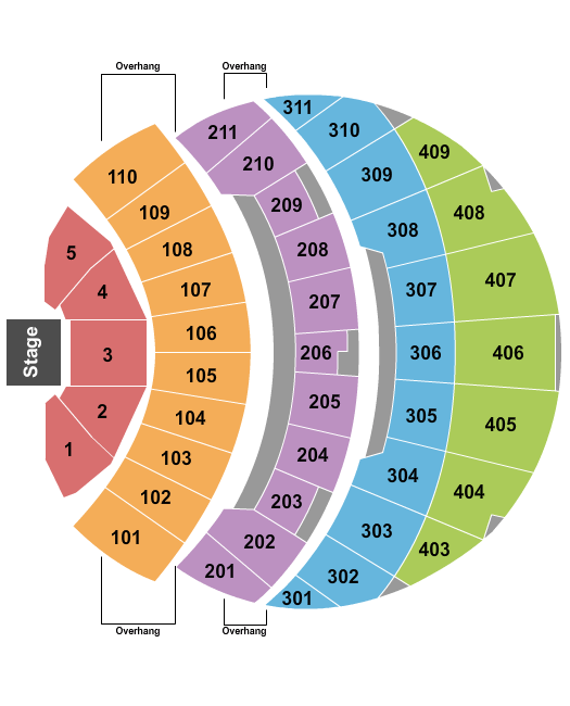 The Sphere Hotel California Seating Chart